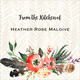 Autumn Floral Spray Square Gift Stickers Image 2 of 3